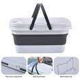 thumbnail image 2 of Caja De Almacenamiento Para Pícnic Cesta de picnic plegable Caja de almacenamiento para acampar Contenedor de frutas y alimentos con tapa (Blanco) Hugtrwg Para Estrenar, 2 of 9