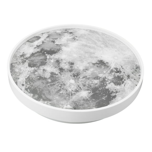 LED Flush Mount Ceiling Light Fixture, 18.9in Moon Light Remote Control Dimmable Ceiling Lamp, Modern LED Light Fixture for Bedroom, Kitchen, Hallway, Laundry Room