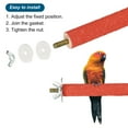 thumbnail image 3 of 0.8x3.9" Bird Paw Grinding Stick Parrot LoveBird Parakeet Cockatiel Perch Stand, Red, 3 of 6