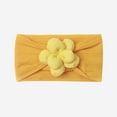 thumbnail image 4 of AJTQTH Hairbands for Girls Baby Cute Bow Nylon Headbands Cable Knit Solid Color Soft Hair Bands Floral Accessories Thin Headbands for Newborn Infant Yellow Free Size, 4 of 4