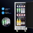 thumbnail image 2 of Rocita 15 Inch Stainless Steel Under Counter Beer Outdoor Beverage Refrigerator for 120 Cans w/ 34-65℉with Lock, 2 of 7