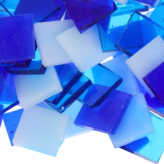 OULII Unique Tone Glass Mosaic Tiles for Craft Projects and Home Decoration