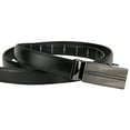 thumbnail image 3 of Leather Ratchet Belt for Women, Trim to Fit 18"- 44" Waist, Automatic Slide Buckle, No Holes, Gift Box by CANDOR AND CLASS (W712 Black 25mm width, Small), 3 of 8