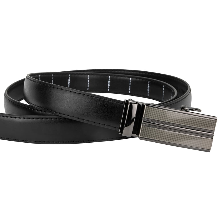 Womens No Hole Ratchet Leather Belt with Automatic Sliding Buckle Leather Ratchet Belt for Women, Trim to Fit 18 main image 4