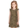 thumbnail image 1 of Balery Leopard Print Camisón de princesa para niñas, pijama de algodón con mangas abullonadas, suave y bonito.-X-Large, 1 of 6