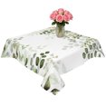 thumbnail image 2 of Green Eucalyptus Leaves Table Cloth Waterproof Tablecloths, Summer Botanical Weeping Tablecloth Dining Table Cover for Kitchen Party Tabletop Outdoor, Square Tablecloth 60x60 Inch, 2 of 9