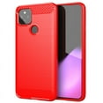 thumbnail image 1 of PANDACO Étui en Métal Brossé Rouge pour Google Pixel 4a 5G, 1 of 4