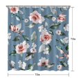 thumbnail image 5 of Waterproof Beautiful Colorful Floral Shower Curtain 72x72 Inch Boho Style Polyester Unique Shower Curtain for Bathroom Hotel Home Decor with 12 Plastic Hooks, 5 of 5