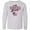 AC-Heather Grey, variant on Inktastic I Love Cheerleading with Pom Poms and Megaphone Long Sleeve Youth T-Shirt
