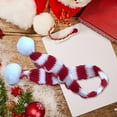 thumbnail image 4 of Hesroicy 2 piezas de mini bufandas navideñas con elementos navideños, pequeñas bufandas decorativas realistas para casa de muñecas, pequeñas bufandas decorativas para micropaisaje, 4 of 8