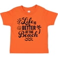 thumbnail image 3 of Inktastic Life is Better at The Beach with Sunshine Seashell and Palm Trees Boys or Girls Toddler T-Shirt, 3 of 5