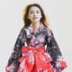 thumbnail image 3 of Japanese Traditional Maid Dress Kimono Cosplay Outfit Maid Costume Dress Size L (Red), 3 of 4
