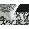 thumbnail image 4 of Ying Yang Bedspread, Vintage Yin Yang Mandala Pattern Motivational Oriental Bohemian Design, Decorative Quilted 3 Piece Coverlet Set with 2 Pillow Shams, King Size, Black White, by Ambesonne, 4 of 5