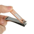 thumbnail image 5 of Unique Bargains 2 Pcs Nail Cutter Set for Men and Women Rose Gold Tone Stainless Steel, 5 of 7