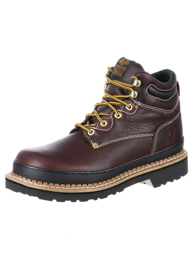 Georgia-Pacific - Work Boots Mens 6 Giant Oblique Steel Toe Soggy Brown ...