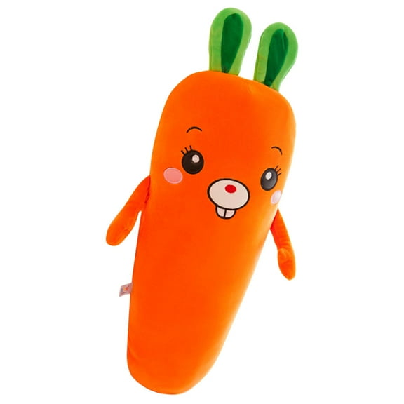 LOLIPPYY Cute Plush Carrot Pillow for Kids Soft Decorative Throw Pillow Assorted Color 18.5x7 Inches