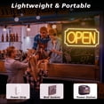 thumbnail image 5 of Open Signs for Business, LED Neon Open Sign for Business Window, Lighted Neon Open Lights for Retail Bar Cafe Bakeries Barber Salon, USB Powered 16 inch, 5 of 7
