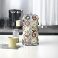 thumbnail image 3 of WIFKLSIIPG Compatible with Coffee Pod | 35 K Cup Holder 360 Lazy Platform Modern Design Home or Kitchen Counter Organizer(Silver), 3 of 7