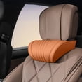 thumbnail image 6 of Car Headrest Neck Pillow, Ergonomic Cushion with Adjustable Straps Automotive Neck Support, Breathable Cloth Headrest Pillow for Cars, SUVs, Trucks, Office Chairs, 10.63 x 6.30 in, Orange, 1 Pack, 6 of 7