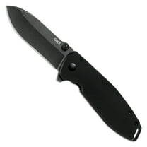CRKT Squid XM Everyday Carry Assisted Folding Knife with Frame Lock: D2 Plain Edge Blade, G10 Handle, Pocket Clip, 2495K