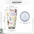 thumbnail image 4 of KLL Happy Easter1 Print 40oz Stainless Steel Insulated Car Cup with Spillproof Lid - Keep Your Drink Hot or Cold on the Go-Straw Three-piece Set, 4 of 8