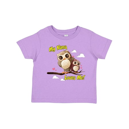 

Inktastic My Nana Loves Me Owl Gift Toddler Boy or Toddler Girl T-Shirt