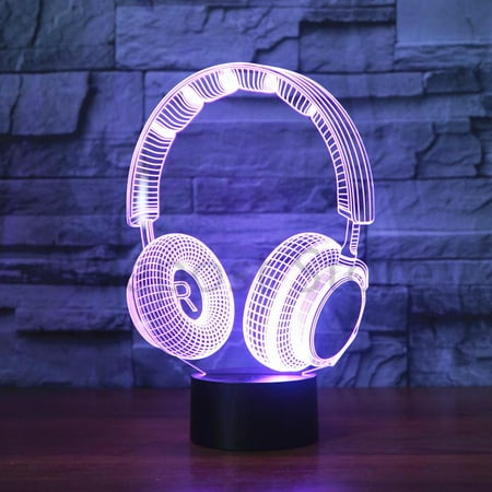 

Toyella 3D LED Illusion Lamp Remote control + touch Headset