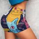 thumbnail image 4 of Balery Colorful Cats Pattern Art Pantalones cortos de entrenamiento estampados para mujer, sin costuras, ajustados, para gimnasio, yoga, correr, deportes, ejercicio activo, fitness.-Small, 4 of 8