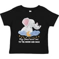 thumbnail image 3 of Inktastic My Oma Loves Me to the Moon and Back Elephant Family Boys or Girls Toddler T-Shirt, 3 of 5