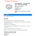 thumbnail image 2 of Front Brake Rotor - Compatible with 2014 - 2020 Chevy Impala 2015 2016 2017 2018 2019, 2 of 2