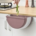 thumbnail image 2 of QTBIUQ Kitchen Hanging Folding Trash Can, Wastebasket Suitable For Bathroom Cabinet Door Toilet Garbage Can Coffee, 2 of 7