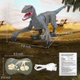 thumbnail image 2 of Juguetes de dinosaurio de control remoto, dinosaurio robot que camina con luz LED y rugido kaili Sencillez, 2 of 5