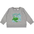 thumbnail image 2 of Inktastic Hilton Head Cute Sea Turtle with Waves and Bubbles Baby Sweatshirt, 2 of 4