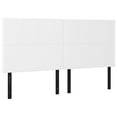 thumbnail image 3 of vidaXL Headboards 4 pcs White 28.3"x2"x30.7"/34.6" Faux Leather, 3 of 82