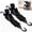 Black - Buckle, variant on metuvoln Boat Trailer Transom Tie Down Straps 2" x 4FT, 1200lb Adjustable Boat Straps for Trailer Marine Jet Ski Pontoon,with Buckle & Anti-Scratch Hooks(2 Pack)