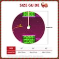 thumbnail image 5 of Lsque Geometry Dash Print Christmas Tree Skirt with Ties and Velcro,Xmas Holiday Decorations, Adjustable Tree Skirt-36", 5 of 6
