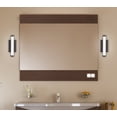 thumbnail image 4 of Lithonia Lighting Contemporary Square 1 Foot Bronze 3K LED Decorative Wall Light, Sconce, 4 of 5