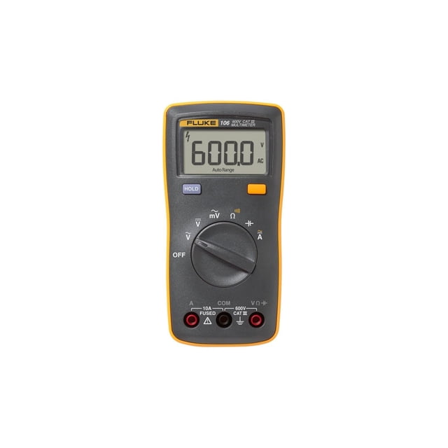 Multímetro digital Fluke 106 CAT III 600 V del tamaño de una palma