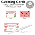 thumbnail image 6 of Big Dot of Happiness Sweet Watermelon - How Many Candies Fruit Party Game - 1 Stand and 40 Cards - Candy Guessing Game, 6 of 8