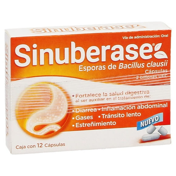 Sinuberase Caja Con 12 Cápsulas