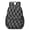 Gray and Black, variant on Purple and Black Wavy Checkered Pattern 17" School Backpacks for Teens,Waterproof Oxford Fabric,S-Shape Padded Straps for School,Travel,Hiking,Camping