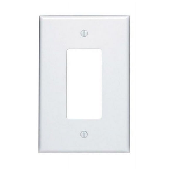 88601-000 1 Gang Rocker-GFCI Wall Plate  White