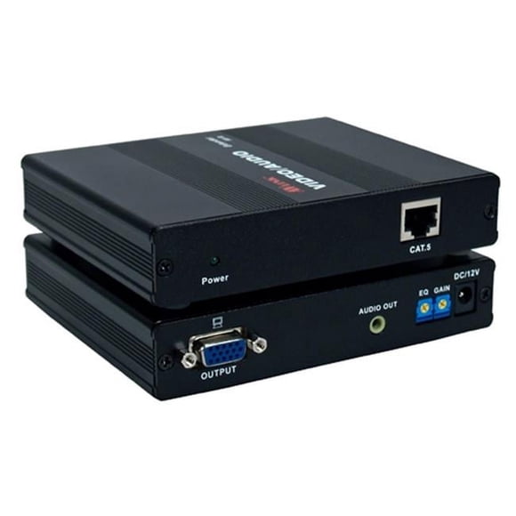 QVS VAC5-ERP 300-Meter VGA & QXGA with Stereo Audio CAT5 - RJ45 Extender System Receiver Module