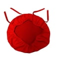 thumbnail image 2 of LA Linen Housse de Coussin en Popeline de Polyester Chiavari, Rouge, 2 of 2