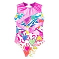 thumbnail image 3 of YONGHS Gymnastics Leotard for Girls Kids Printed Athletic Unitard Workout Ballet Tumbling Dance Tops Hot Pink 4, 3 of 5