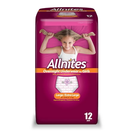 Kinetic Youth Pants - Allnites Youth Pants for Girls, Large/Extra Large, 12 Count