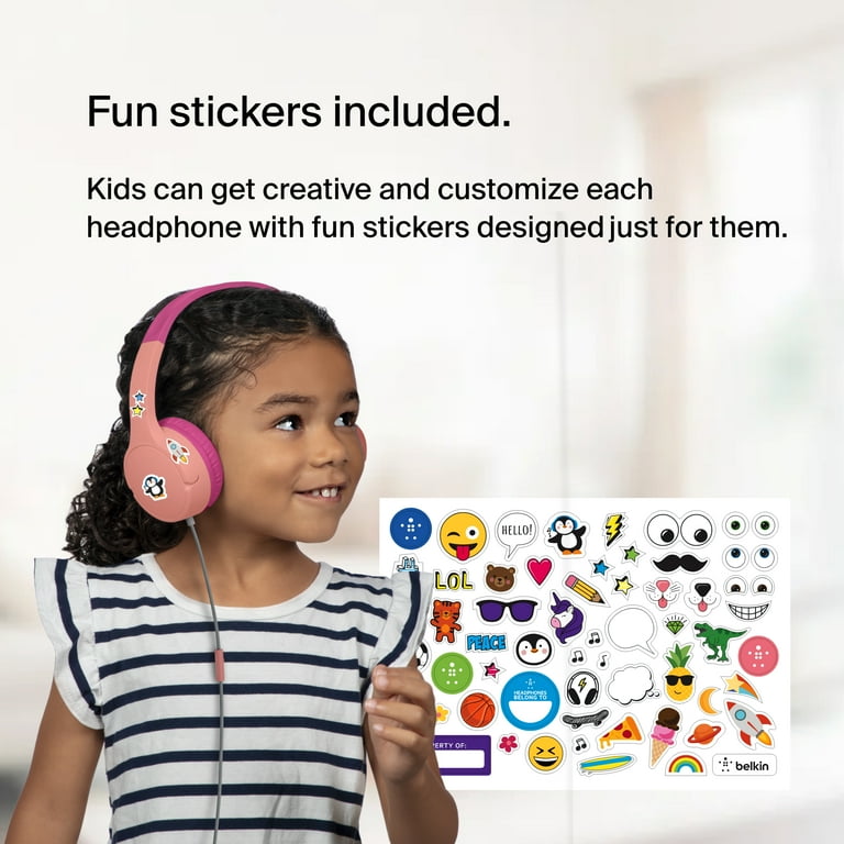 Belkin SoundForm Mini Kids Wired Headphones with Built-in