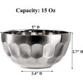 thumbnail image 2 of 6 Pack 18/8 Stainless Steel Snack & Soup Bowls, 15 Oz Non-slip Double-walled Insulated Set$$Home Decor, Kitchen, & Other, 2 of 9