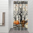 thumbnail image 2 of Halloween Pumpkins and Spooky Trees Shower Curtain 36"x72" ,Bathroom Decorative Shower Curtains Set with 12 Hooks,Modern Waterproof Washable Shower Curtain, 2 of 6
