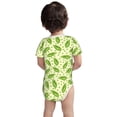 thumbnail image 3 of Yiaed Green Peas Print Infant Climbing Short Sleeve Onesie One-Piece Baby Bodysuit Clothes 0-12 Months -, 3 of 6